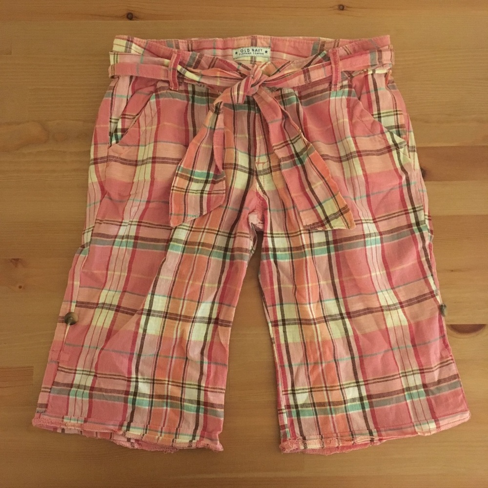 OLD NAVY Pink Plaid cute Shorts